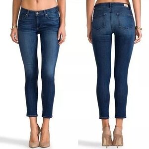 2526 * PAIGE Skyline Ankle Peg Jeans Medium Wash Denim Size 24